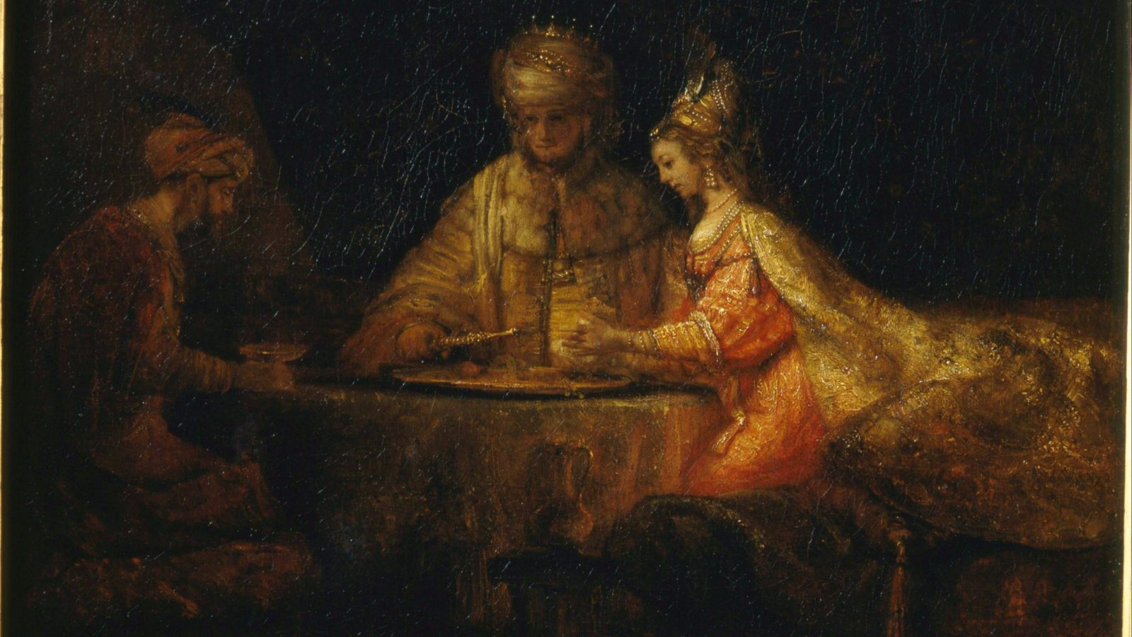 haman, Esther, and King Ahasuerus