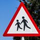 Warning school children crossing