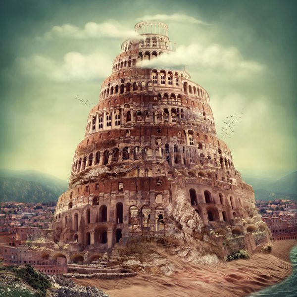 Humanism is found with the building of Babel